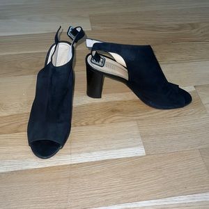 Barney’s black Peep-toe heels